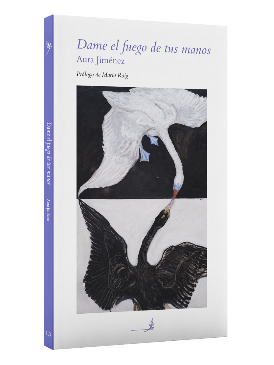 Cubierta de Dame el fuego de tus manos, de Aura Jiménez